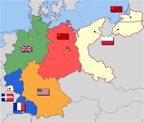 Post-WWII occupation zones of Germany. : r/MapPorn