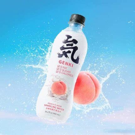 Genki Forest Sparkling Water Peach Flavor - EatConnection