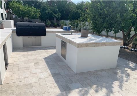 Travertine Setup Images by LandPros Landscape Management LLC