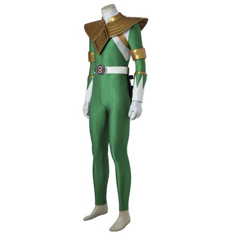 Green Power Ranger Costume Adult Mighty Morphin Tommy Oliver Green ...