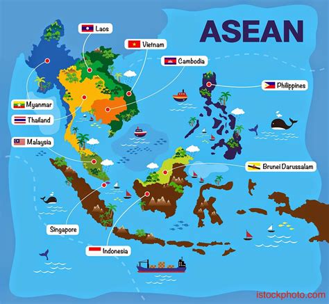 Asean Community Book Google Search Cartoon Map Map Illustrated Map - Riset