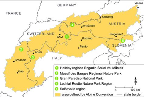 Case studies in pilot regions in five countries of the Alps ...