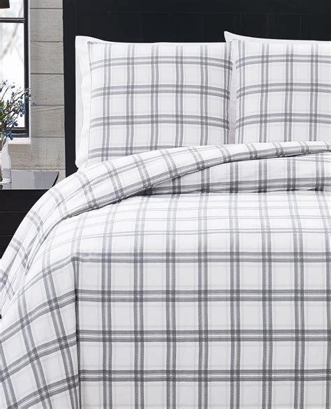 Plaid 3 Piece Flannel Comforter Set | Comforter Set | London Fog