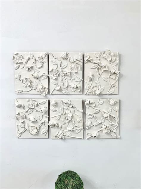 3D Sculpture Wall Art Gallery Wall Art White 3D Wall Art - Etsy