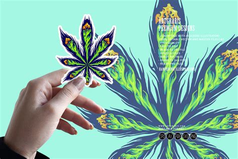 Lighting Cannabis Joint Arrangement Graphic by artgrarisstudio · Creative Fabrica