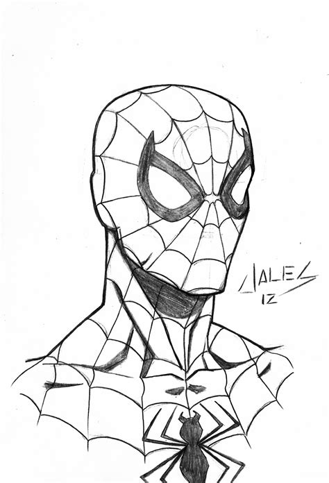 Easy Drawing Of Spiderman at GetDrawings | Free download