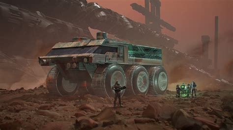 ArtStation - Environment concept art truck sci-fi