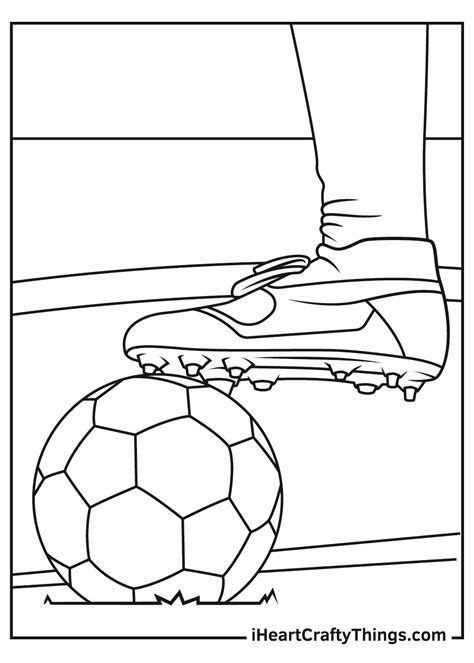 Free Coloring Pages About Soccer Balls