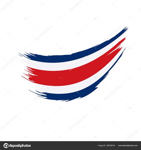 Costa Rica flag, vector illustration Stock Vector Image by ©artbutenkov ...