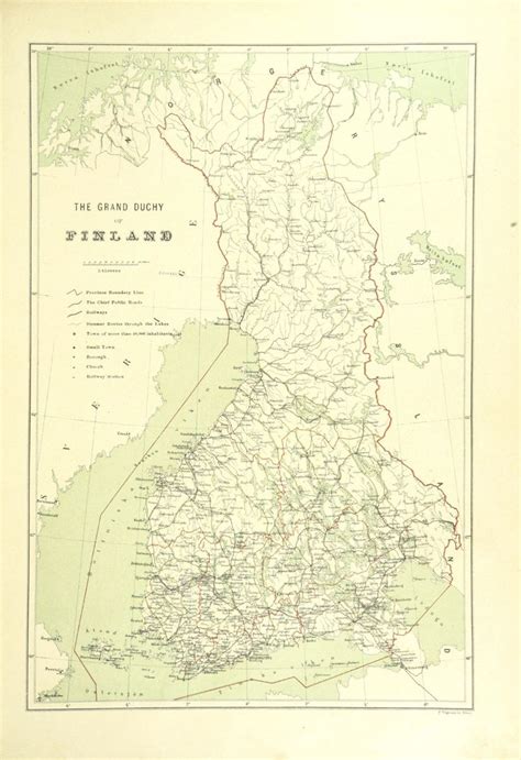 Grand Duchy of Finland (1894) | Finland, Old maps, Grands