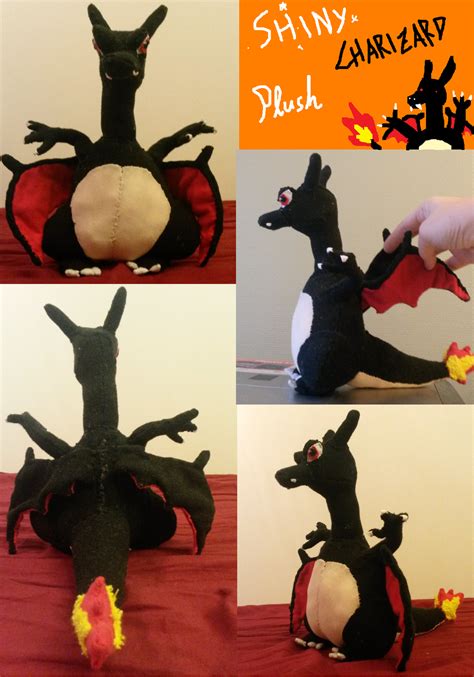 Shiny Charizard Plush by PitchBlackEspresso on DeviantArt