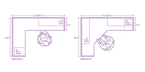 Administrative Workstation | Cubicle Dimensions & Drawings | Dimensions.com