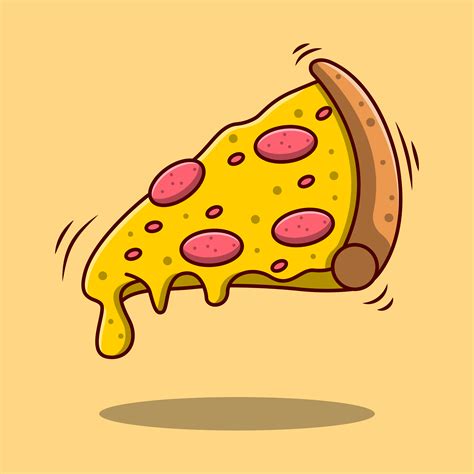 Flying slice of pizza cartoon 1427309 Vector Art at Vecteezy