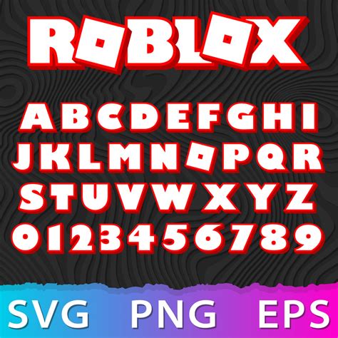 Roblox Alphabet SVG, Roblox Font Cricut file, Roblox Font 3D | Inspire ...