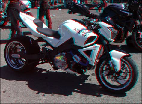 3D Suzuki B-King Turbo Custom Bike | H Cafe . Red/cyan anagl… | Flickr