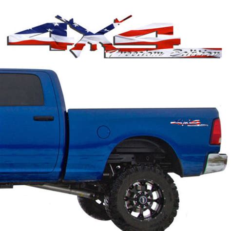 4X4 Freedom Edition AR15 Vinyl Decals Fits Dodge Trucks 2006-2016 1500 ...