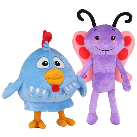 08e Combo 2 Original Plush Toys Galinha Pintadinha Gallina Pintadita Lottie Dottie Chicken + L ...