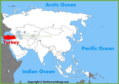 Turkey location on the Asia map - Ontheworldmap.com