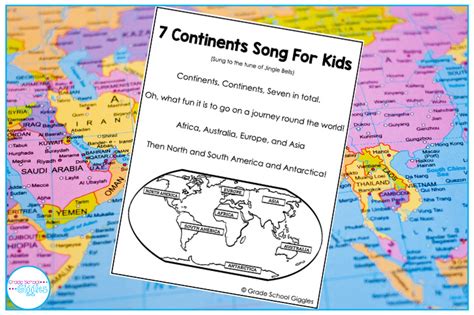 The 7 Continents Song for Kids - Grade School Giggles