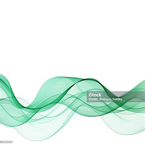 Green Wave Abstract Illustration Graphics Eps 10 Stock Illustration ...