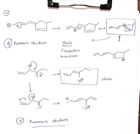 [Solved] FCES 2. Resonance Re-draw the given structures for each ...