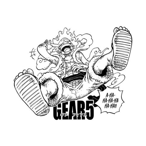 Luffy Gear 5 Manga Design