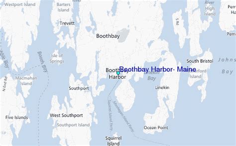 Boothbay Harbor, Maine Tide Station Location Guide