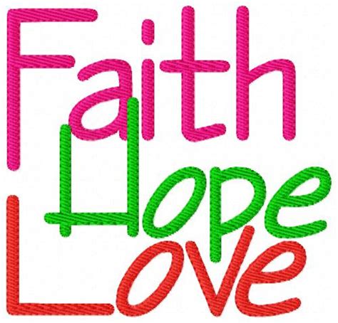 Faith Hope Love - Joyful Stitches