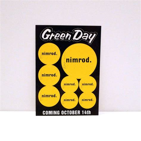 Green Day Warning Sticker 2000 and Nice Guys Finish Last | Etsy | Green ...