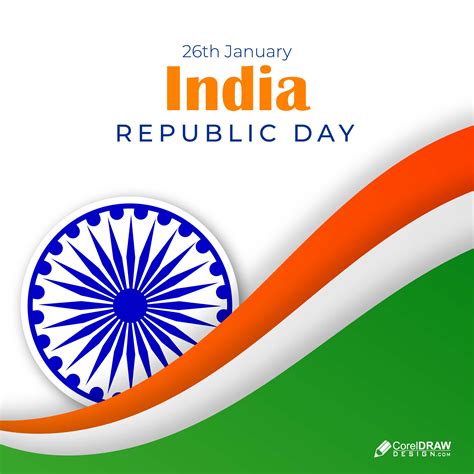 Download Beautiful Realistic Indian Flag India Republic Day Vector Template-01 | CorelDraw ...