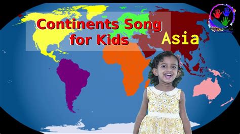 Seven Continents Song | Continents for kids | Kindergartens song ...