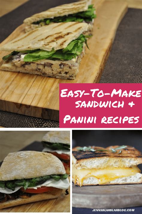 Easy-to-Make Sandwich and Panini Recipes