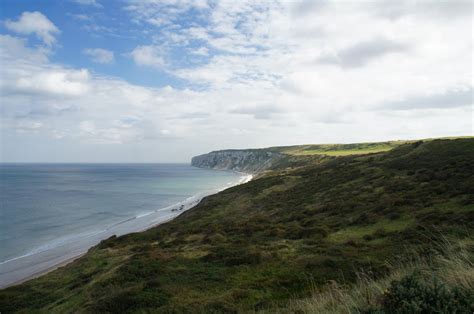 Reighton Beach - Photo "Reighton Sands looking to Bempton Cliffs ...