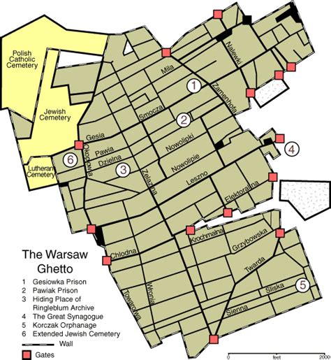 Map of the Warsaw Ghetto