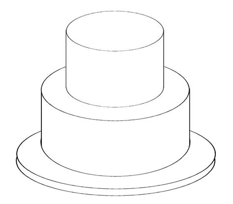 2+Tier+Cake+Templates+Printable | Cake drawing, Cake templates, Wedding ...