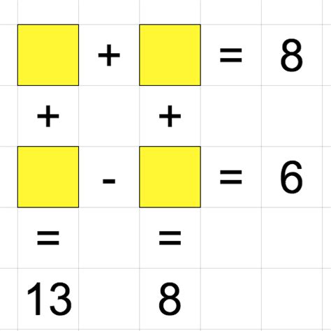 math puzzle in a spreadsheet | Maths puzzles, Math logic puzzles, Brain math