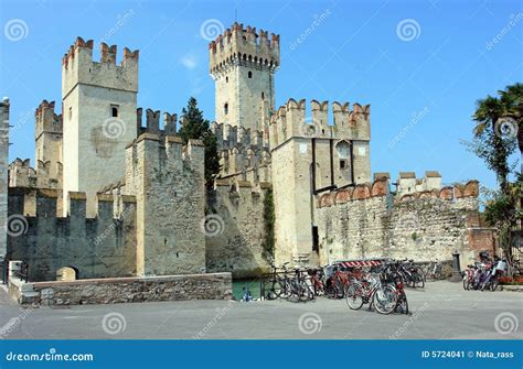 Sirmione castle stock image. Image of building, garda - 5724041