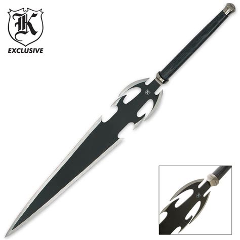 Triple Bladed Dark Demon Slayer Fantasy Sword | BUDK.com - Knives ...