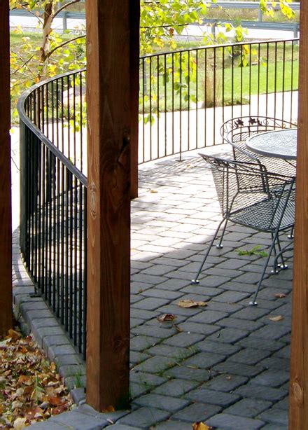 Anvil Works® | Curved Patio Railing