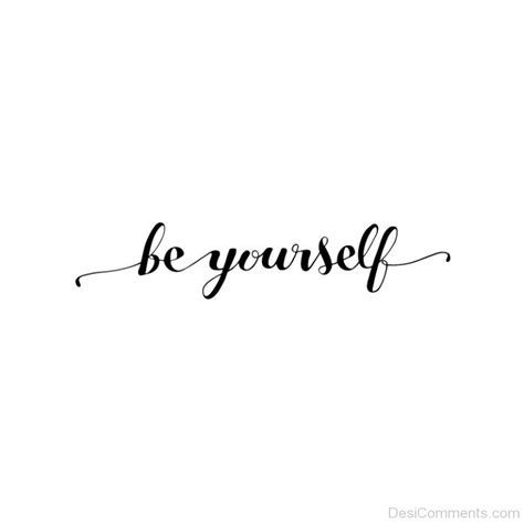 Be Yourself Text On White Background - Desi Comments