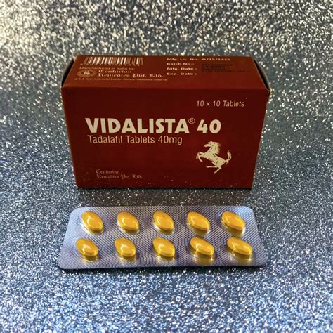 Generic Cialis Vidalista Tadalafil Double Strength 40mg Yellow Pills