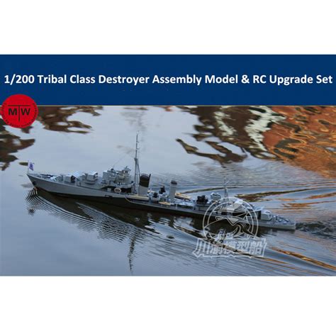 US$ 197.99 - Chuanyu 1/200 Scale Tribal Class Destroyer Assembly Model Kit & RC Upgrade Set ...