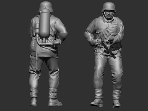 German flamethrower 3 ww2 3D model 3D printable | CGTrader