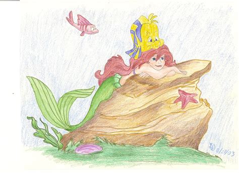 a second ariel on a rock by novemberstar88 on DeviantArt