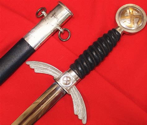 WW2 GERMAN AIR FORCE LUFTWAFFE OFFICER’S SWORD & SCABBARD BY David Malsch Steinbach/Thür | JB ...