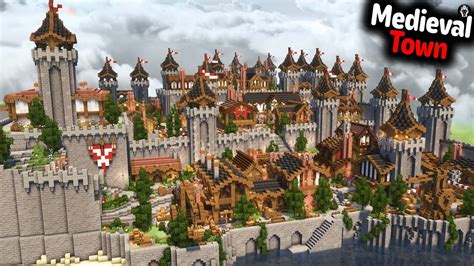 Minecraft Medieval Town Map