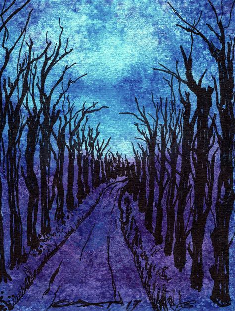 Dark Path Painting by Cat Perry - Fine Art America