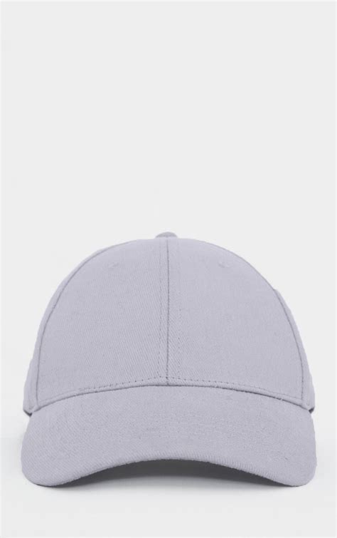 Light Grey Woven Baseball Cap | Accessories | PrettyLittleThing USA