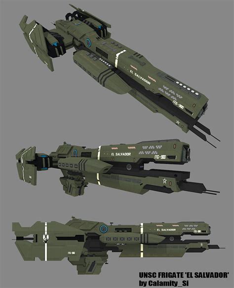 UNSC FRIGATE - 'EL SALVADOR' by calamitySi on DeviantArt