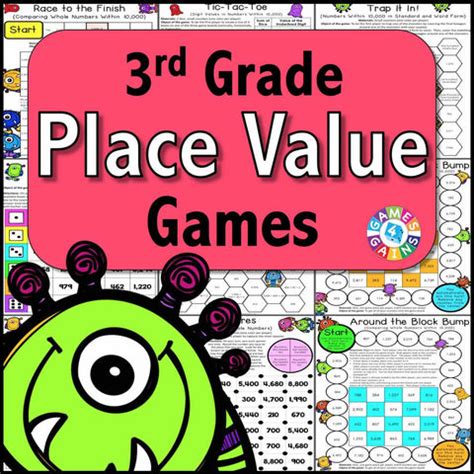 Place Value Games for 3rd Grade – Games 4 Gains